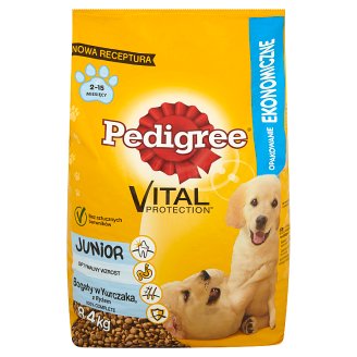 Pedigree Vital Protection Junior Bogaty w kurczaka z ryżem Karma pełnoporcjowa 8,4 kg