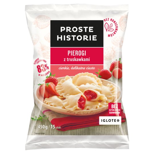 Proste Historie Dumplings with Strawberries 450 g (15 Pieces)