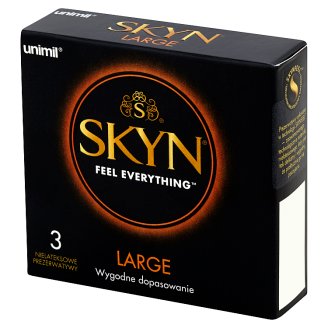 Unimil Skyn Large Nielateksowe prezerwatywy 3 sztuki