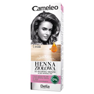 Delia Cosmetics Cameleo Henna ziołowa do koloryzacji włosów 7.0 blond 75 g
