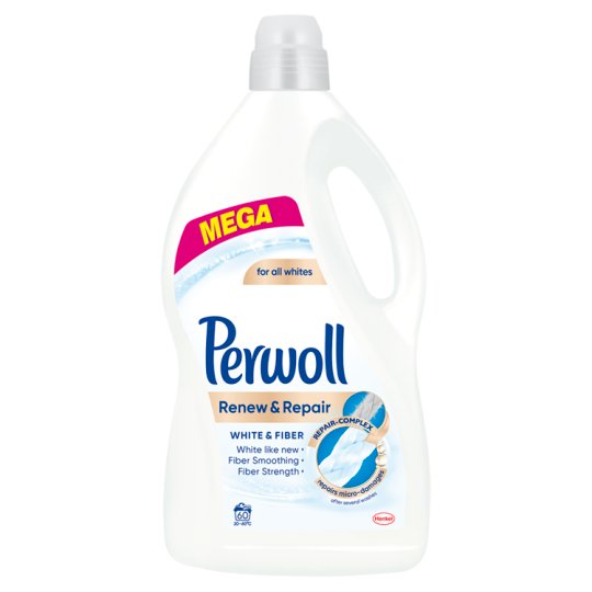 Perwoll renew Advanced Effect White & Fiber Płynny środek do prania 3,6 l (60 prań)
