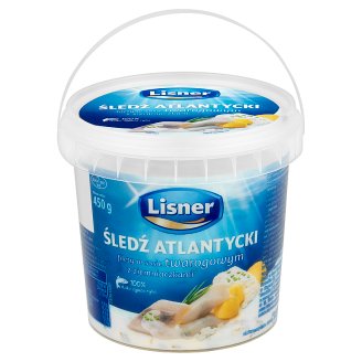 Lisner Śledź atlantycki filety w sosie twarogowym z ziemniaczkami 450 g