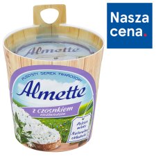 Almette z czosnkiem niedźwiedzim Puszysty serek twarogowy 150 g