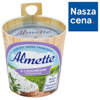 Almette z czosnkiem niedźwiedzim Puszysty serek twarogowy 150 g