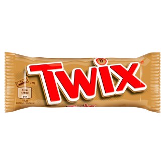 Twix Baton z ciastkami i karmelem oblany czekoladą 50 g (2 sztuki)