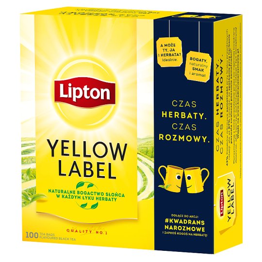 Lipton Yellow Label Black Tea 200 g (100 Tea Bags)