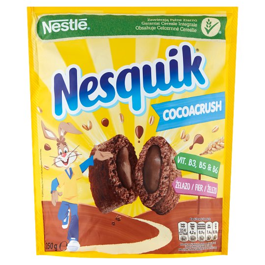 Nestlé Nesquik CocoaCrush Płatki śniadaniowe 350 g