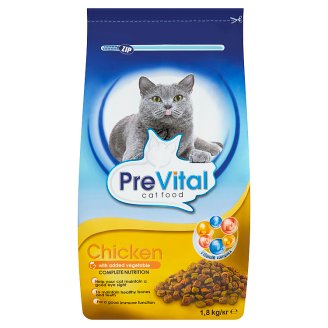 PreVital Chicken Karma pełnoporcjowa dla dorosłych kotów z drobiem i dodatkiem warzyw 1,8 kg