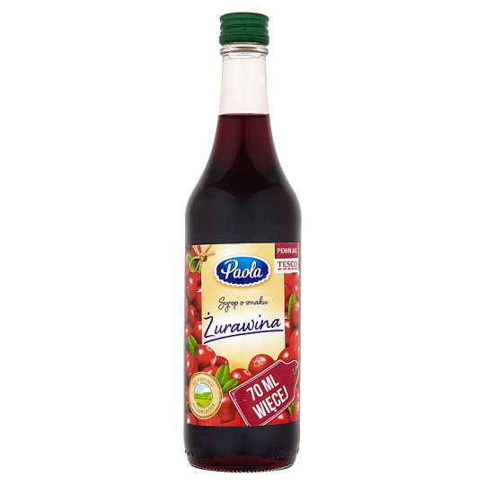 Paola Syrop o smaku żurawina 500 ml