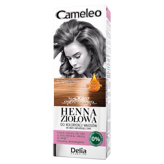 Delia Cosmetics Cameleo Henna ziołowa do koloryzacji włosów 7.3 orzech laskowy 75 g
