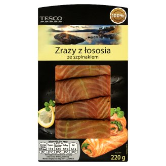 Tesco Zrazy z łososia ze szpinakiem 220 g