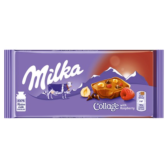 Milka Wyrób cukierniczy Collage with Raspberry 93 g