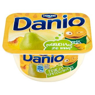 Danone Danio Serek homogenizowany gruszkowo-brzoskwiniowy 135 g