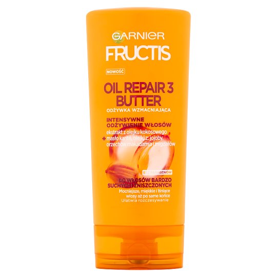 Garnier Fructis Oil Repair 3 Butter Odżywka wzmacniająca do włosów suchych i zniszczonych 200 ml