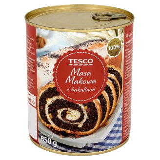 Tesco Masa makowa z bakaliami 850 g