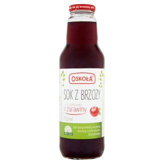 Oskoła Sok z brzozy z sokiem z żurawiny 750 ml