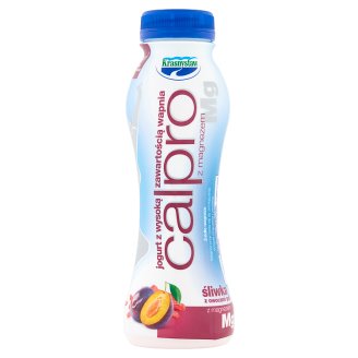 Krasnystaw Calpro Jogurt z wysoką zawartością wapnia śliwka z owocami goji i magnezem 250 g