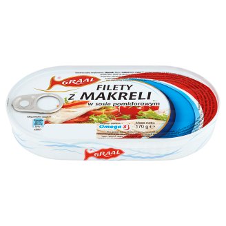 GRAAL Filety z makreli w sosie pomidorowym 170 g