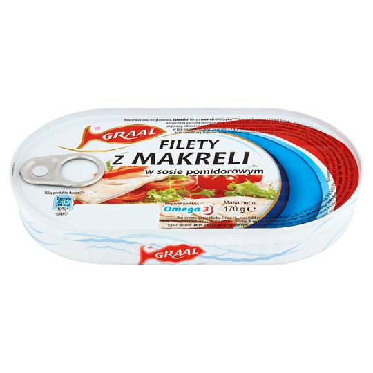 GRAAL Filety z makreli w sosie pomidorowym 170 g