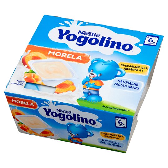 Nestlé Jogolino morela Deserek po 6 miesiącu 400 g (4 sztuki)