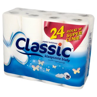 Classic klasycznie biały Papier toaletowy 24 rolki