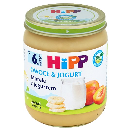 HiPP BIO Owoce & Jogurt Morele z jogurtem po 6. miesiącu 160 g