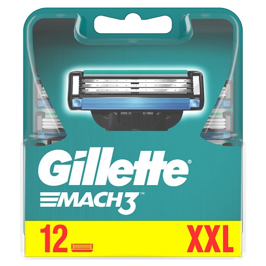 Gillette Mach3 Ostrza wymienne do maszynki, 12 sztuki