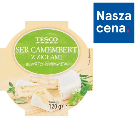Tesco Ser Camembert z ziołami 120 g