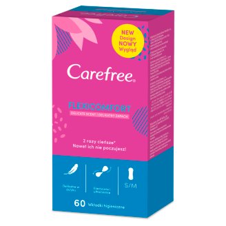 Carefree FlexiComfort Cotton Feel Fresh Scent Wkładki higieniczne 60 sztuk