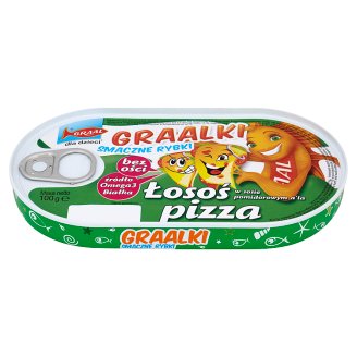 GRAAL Graalki Smaczne rybki Łosoś w sosie pomidorowym a'la pizza 100 g
