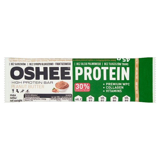 Oshee Peanut Butter High Protein Bar 45 g