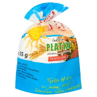 Lekkie płatki zbożowo-ryżowe tradycyjne 55 g (10 sztuk)