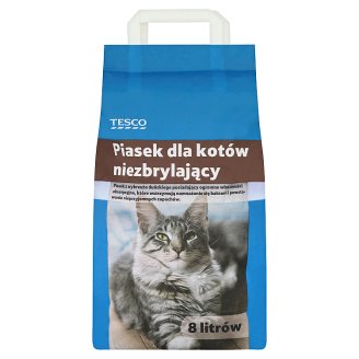 Tesco Piasek dla kotów niezbrylający 8 l
