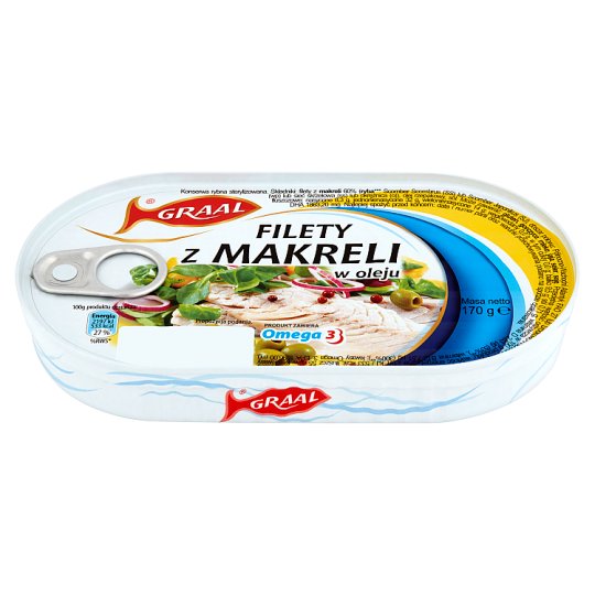 GRAAL Filety z makreli w oleju 170 g