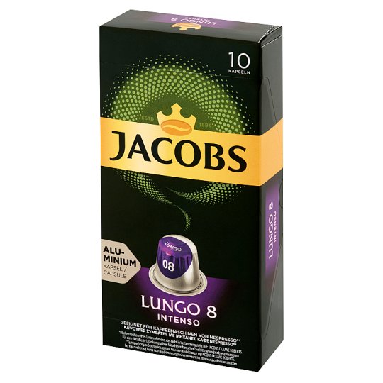 Jacobs Lungo Intenso Kawa mielona w kapsułkach 52 g (10 sztuk)