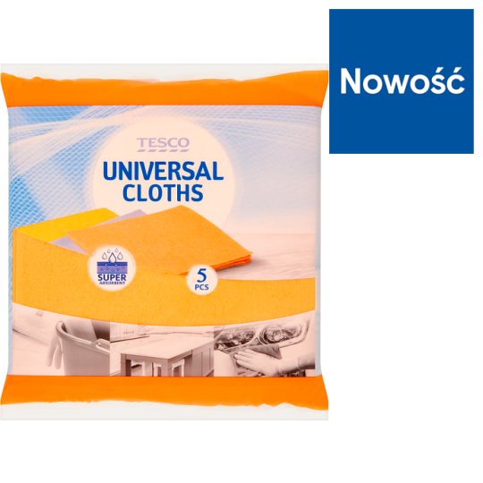 Tesco Ściereczki uniwersalne 5 sztuk