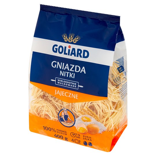 Goliard Makaron wałkowany gniazda nitki 400 g