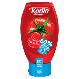 Kotlin Ketchup pikantny 60% mniej kalorii 450 g