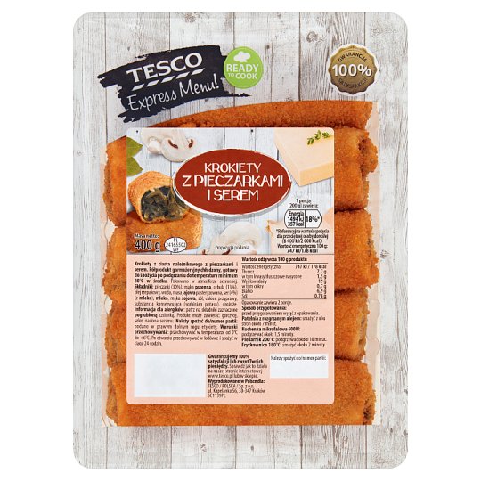 Tesco Express Menu! Krokiety z pieczarkami i serem 400 g