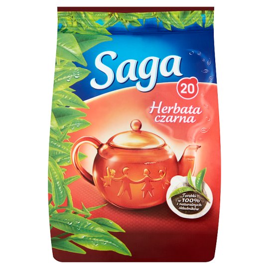 Saga Herbata czarna 28 g (20 torebek)