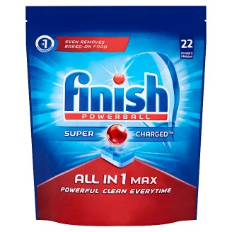 Finish All in 1 Max Tabletki do mycia naczyń w zmywarkach 358,6 g (22 sztuki)