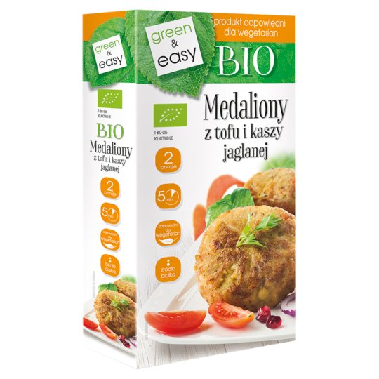 Bio Medaliony z tofu i kaszy jaglanej 190 g (2 x 95 g)