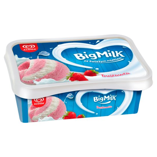 Algida Big Milk Truskawka Lody 1000 ml