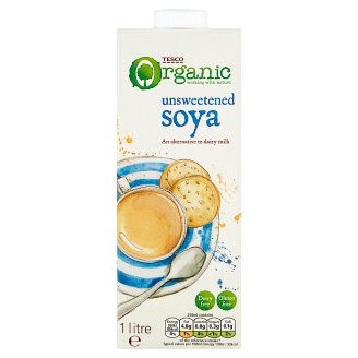 Tesco Organic Napój sojowy niesłodzony 1 l