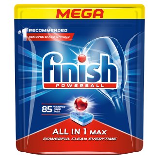 Finish All in 1 Max Tabletki do mycia naczyń w zmywarkach 1385,5 g (85 sztuki)