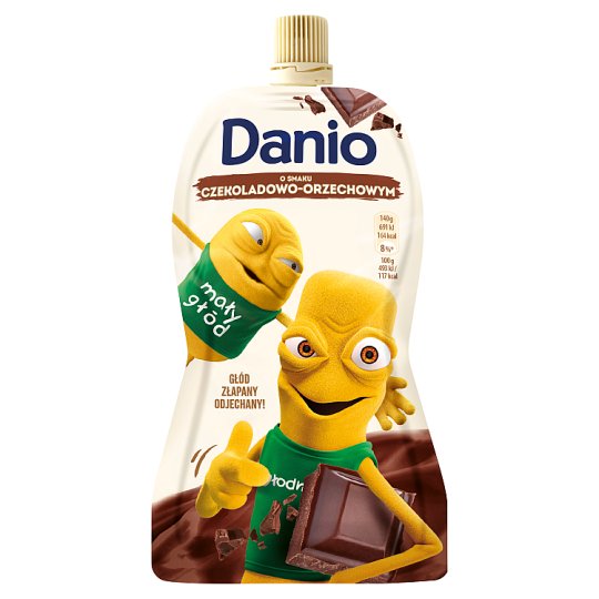Danone Danio Serek homogenizowany o smaku czekoladowo-orzechowym 140 g
