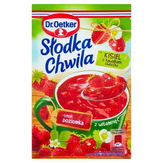 Dr. Oetker Słodka Chwila Kisiel z kawałkami owoców smak poziomkowy 31,5 g