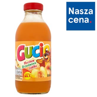 Gucio Sok z marchwi brzoskwiń jabłek wzbogacony witaminą C 330 ml