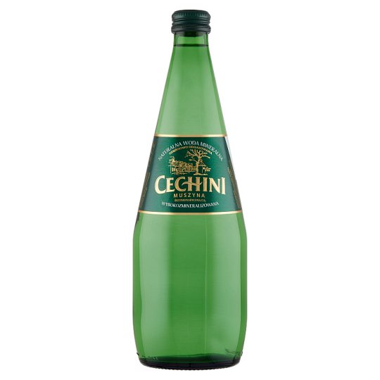 Muszyna Cechini Naturalna woda mineralna wysokozmineralizowana częściowo odgazowana 0,7 l