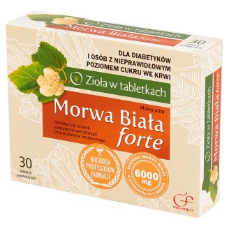 Colfarm Zioła w tabletkach Morwa Biała forte Dietetyczny środek spożywczy 30 tabletek